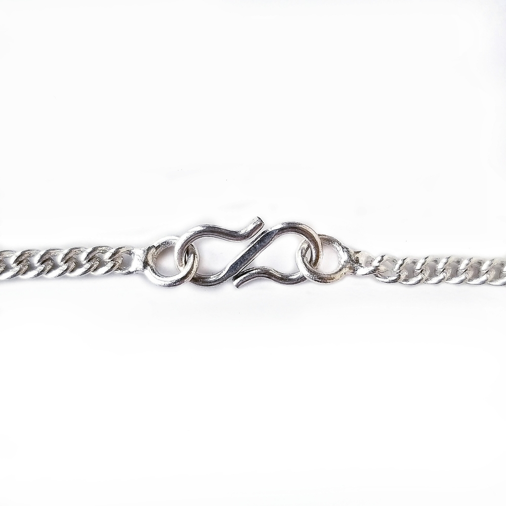 Handcrafted Silver-Plated Statement Necklace With… - image 4